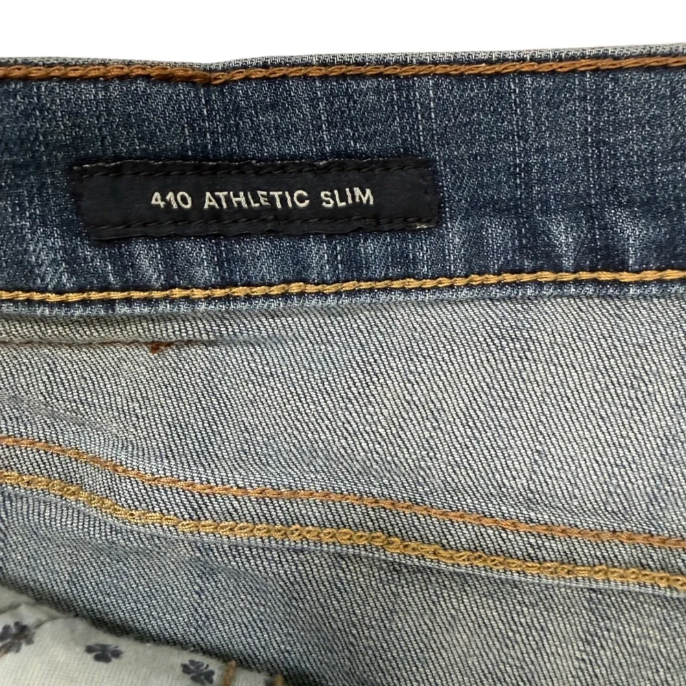 Mens Lucky Brand 410 Athletic Slim Jeans 40x32 Blue Medium Wash Casual Everyday